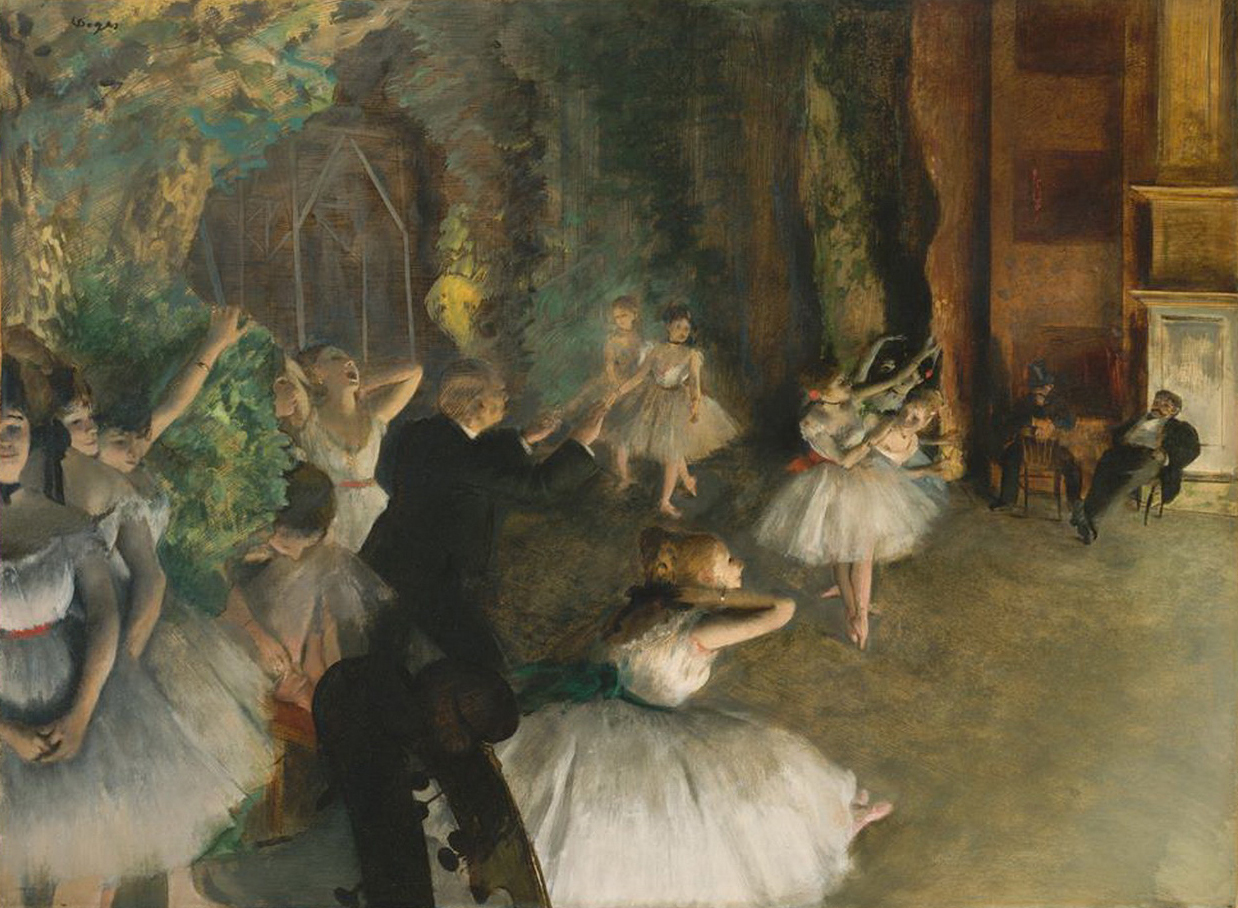 The Rehearsal Of The Ballet Impressionism balletdancer Edgar Degas Oil Paintings